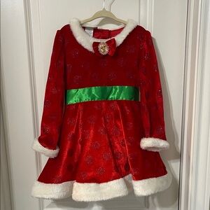 Disney parks Minnie Mouse Red and Green Holiday Costume Dress